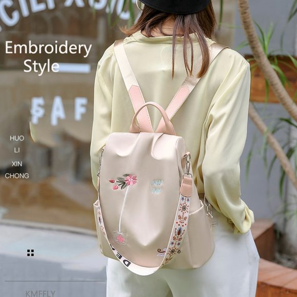 Waterproof Oxford backpack for women against theft main image 4